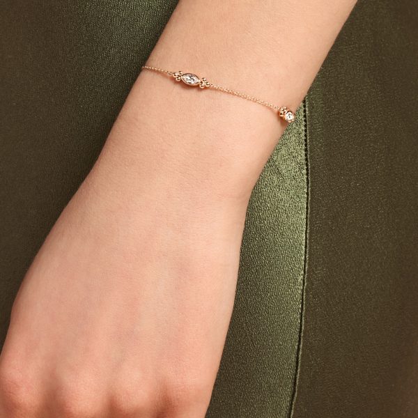 Dainty Rose Gold Plated Bracelet - Image 3